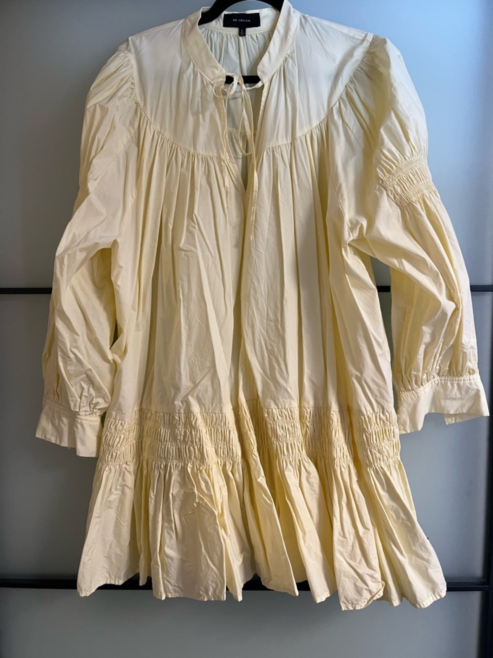 En Saison Butter Yellow Midi Dress